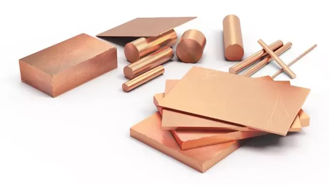 High specific gravity copper alloy electronic packaging
